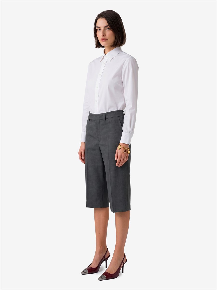 Sutton New York - Bermuda in tela stretch antracite - Dettaglio capo