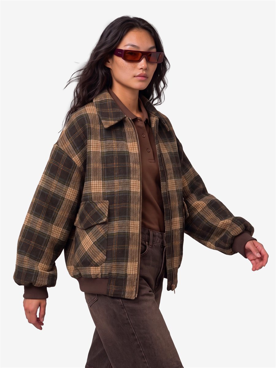 Sutton New York - Bomber check - Dettaglio capo