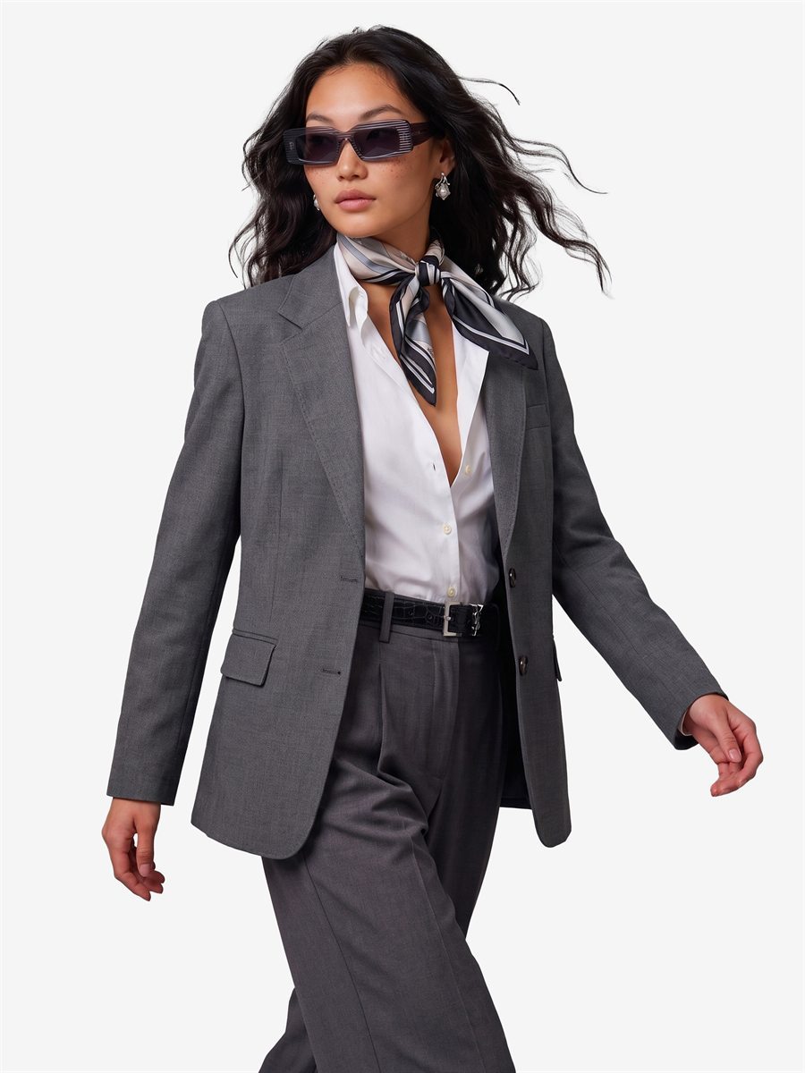 Sutton New York - Giacca monopetto in tela stretch - Dettaglio capo