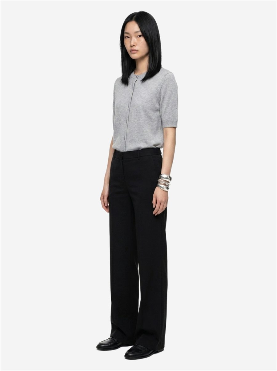 Sutton New York - Pantalone in satin con vita elasticizzata - Dettaglio capo