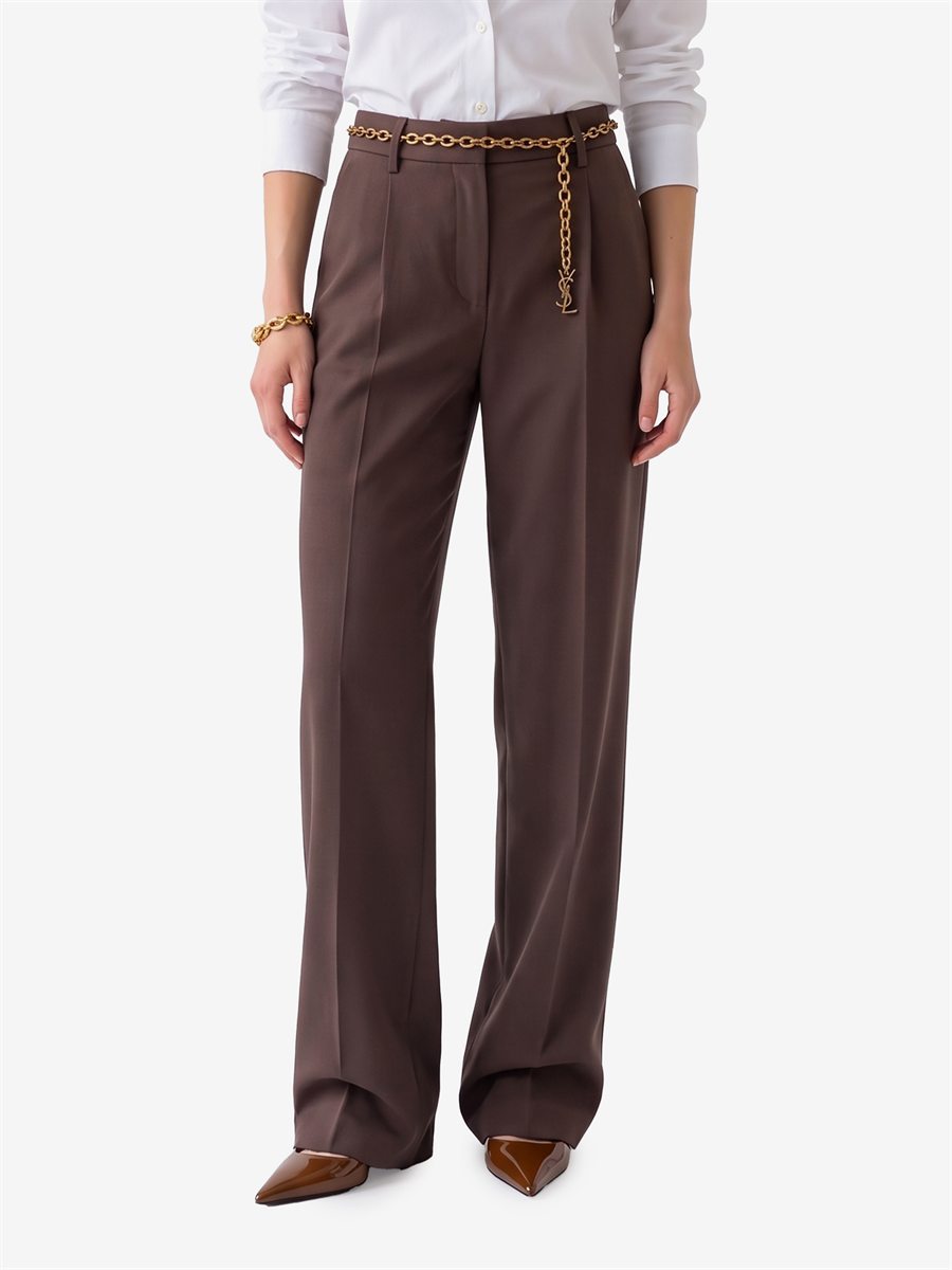 Sutton New York - Pantalone in tela gamba dritta - Vista frontale