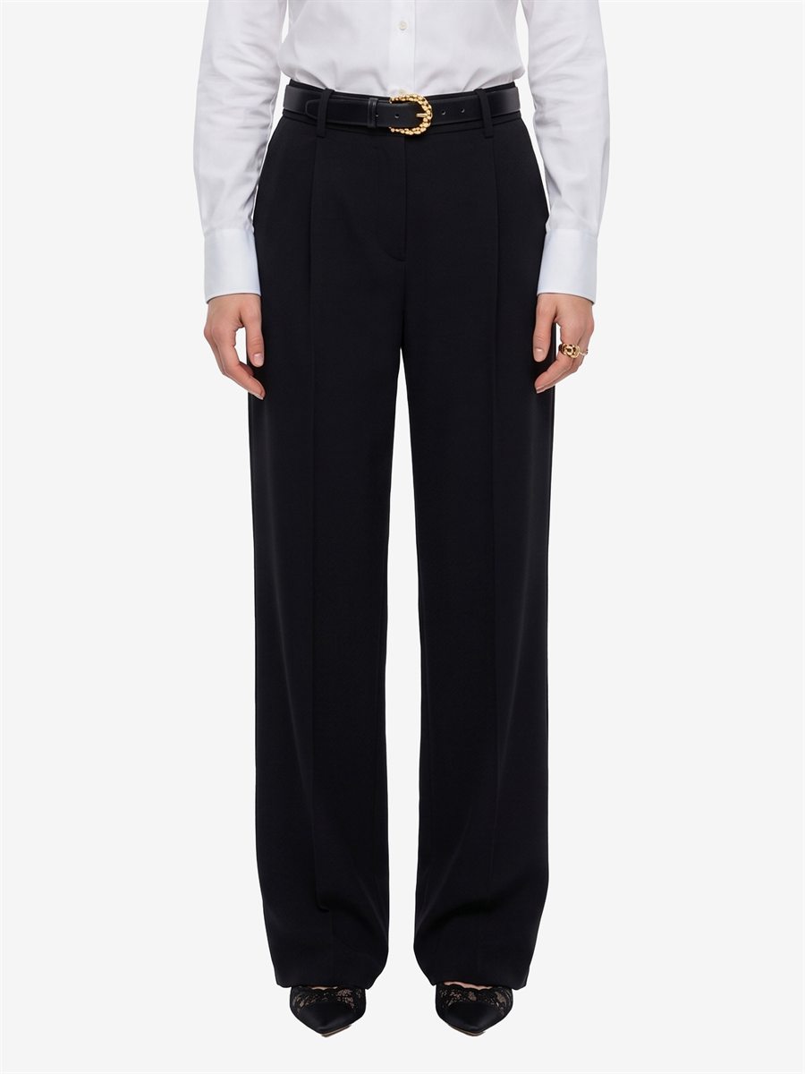 Sutton New York - Pantalone in tela gamba dritta - Vista frontale