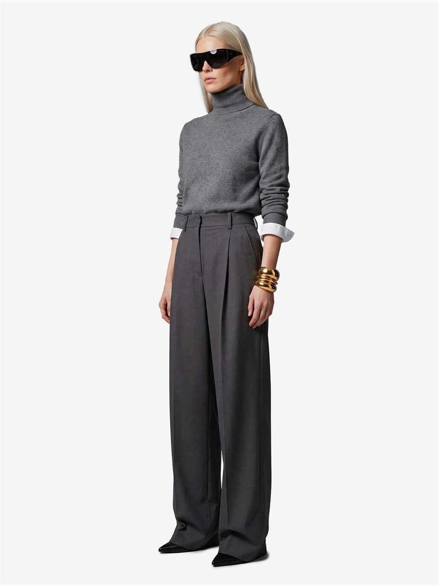 Sutton New York - Pantalone in tela stretch light antracite - Dettaglio capo