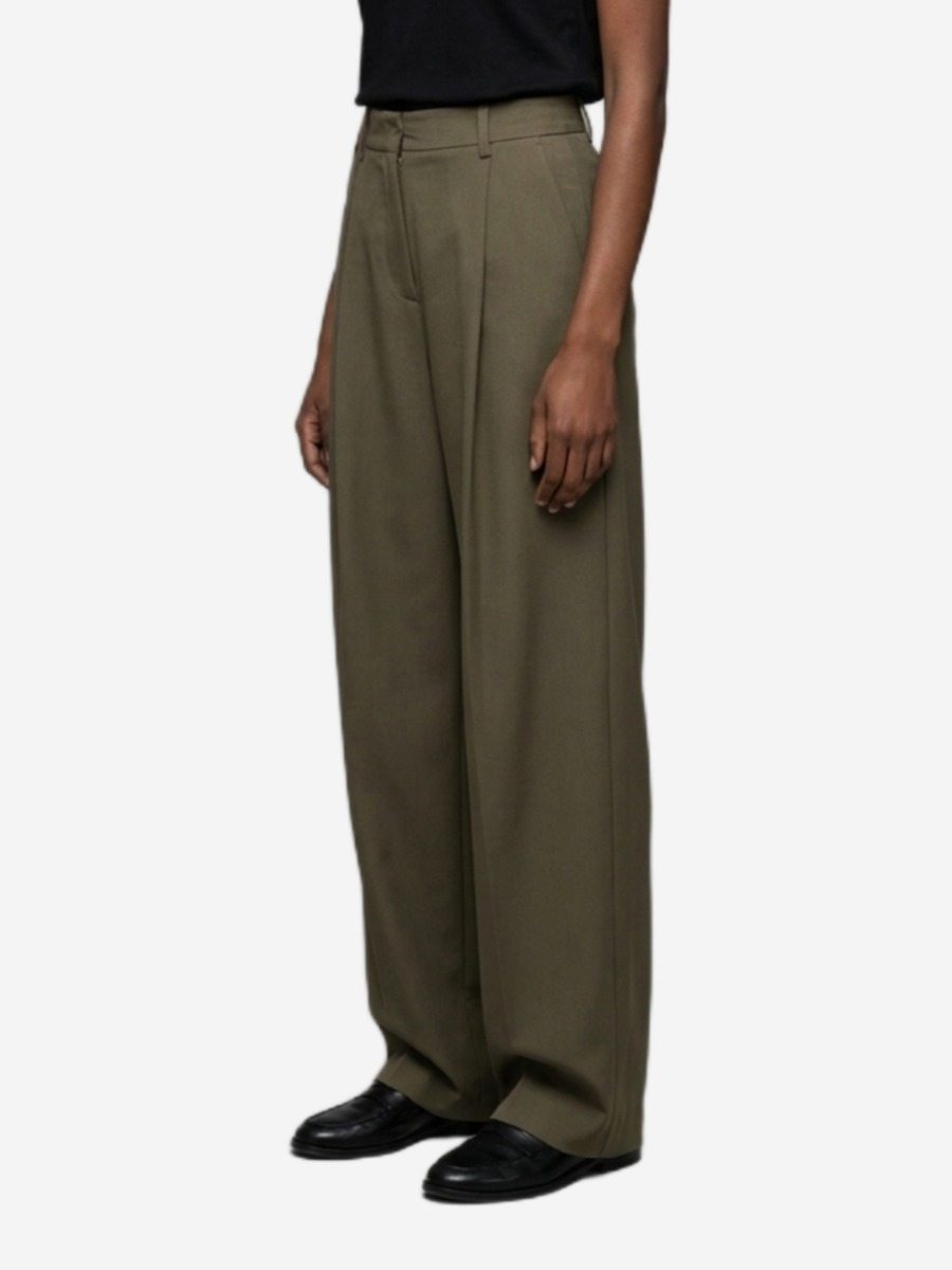 Sutton New York - Pantalone in tela stretch light militare - Dettaglio capo