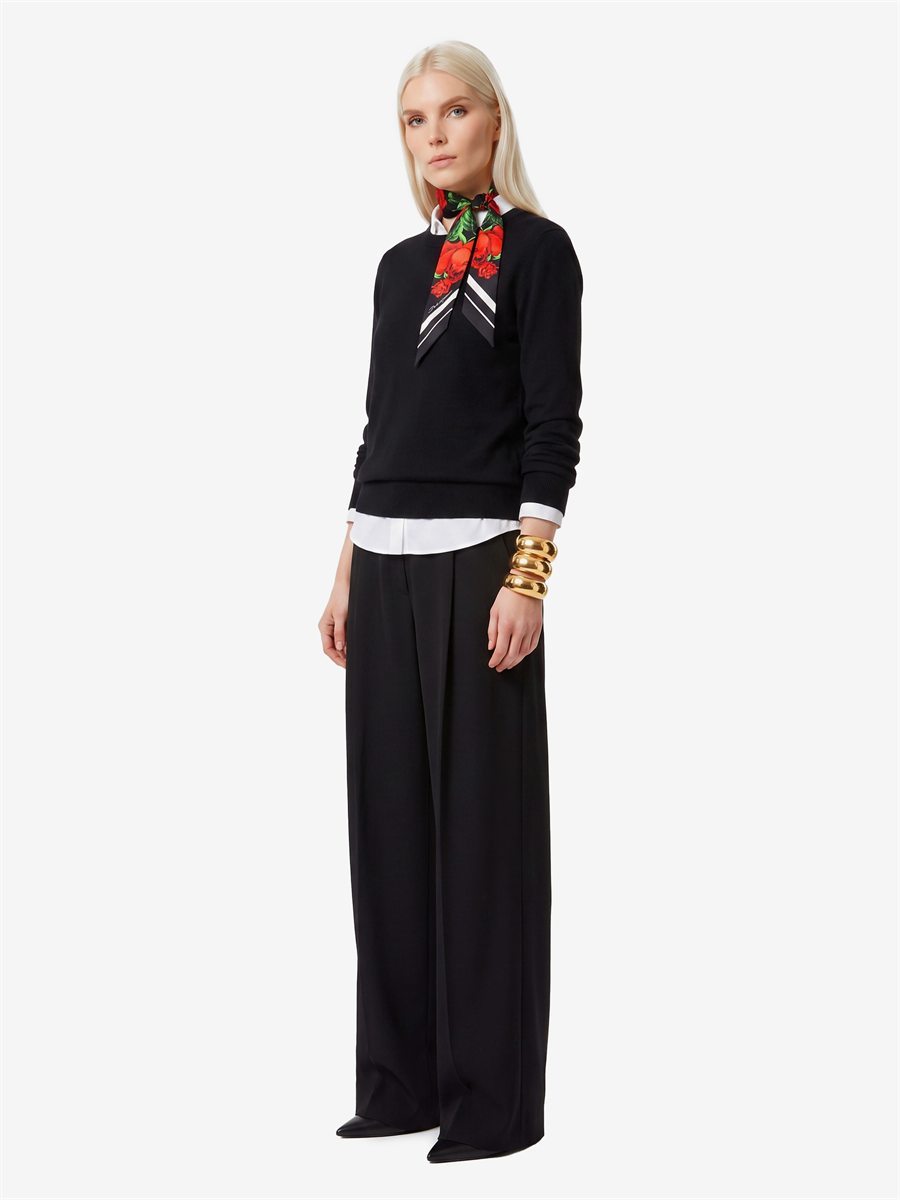 Sutton New York - Pantalone in tela stretch light nera - Dettaglio capo